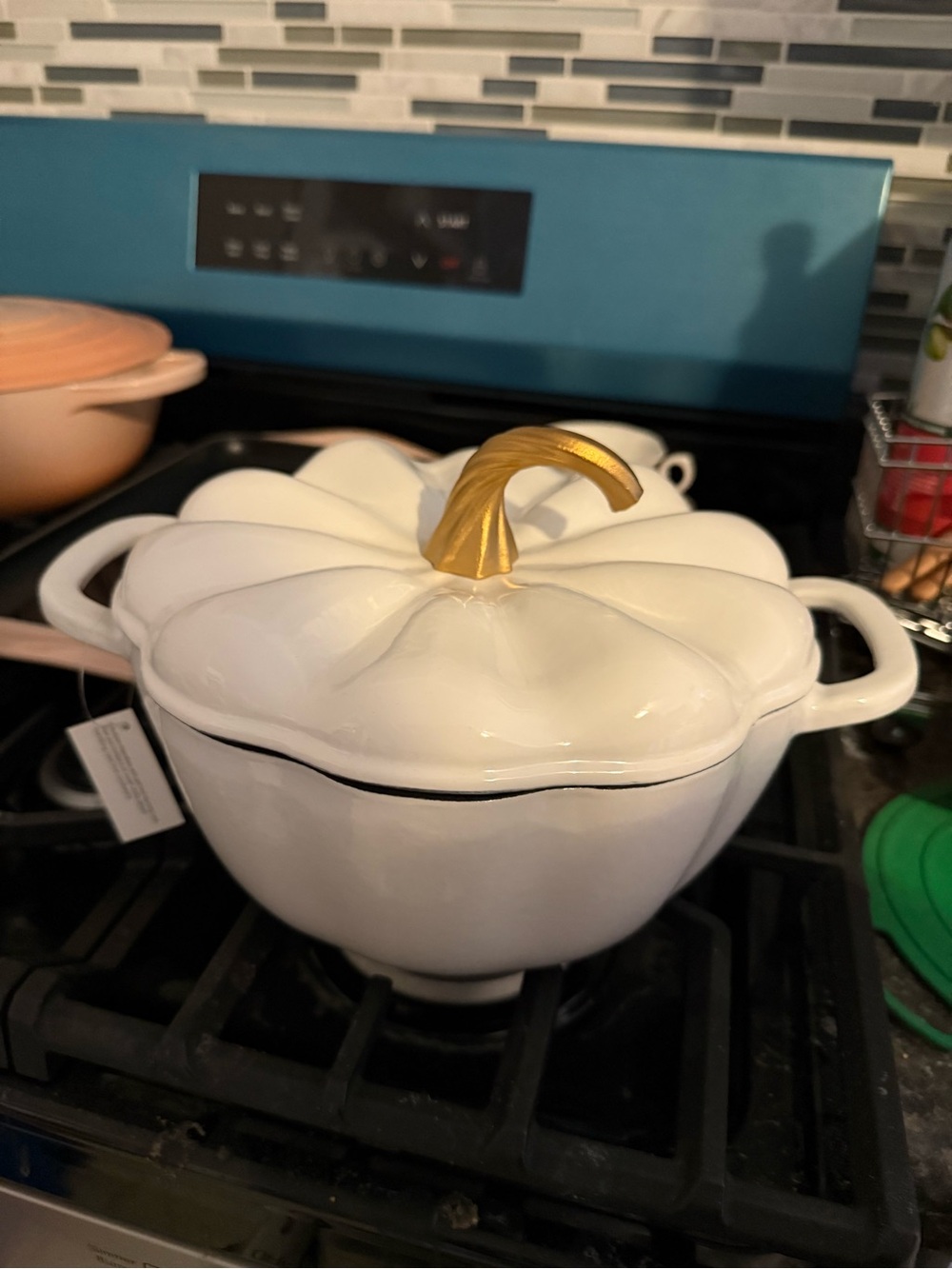 NWT Pioneer Woman Enameled Cast Iron Pumpkin - Picture 2 of 7